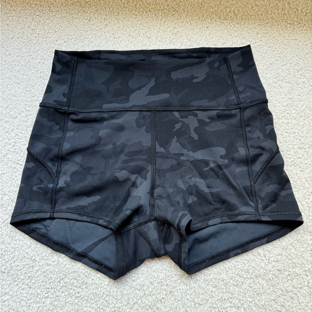 Lululemon Black Camo Shorts